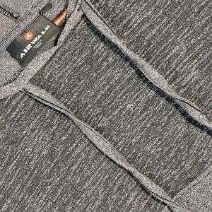 Airwalk Men's X-Large Long Sleeve Hoodie Henley Pullover Gray Black Colorblock